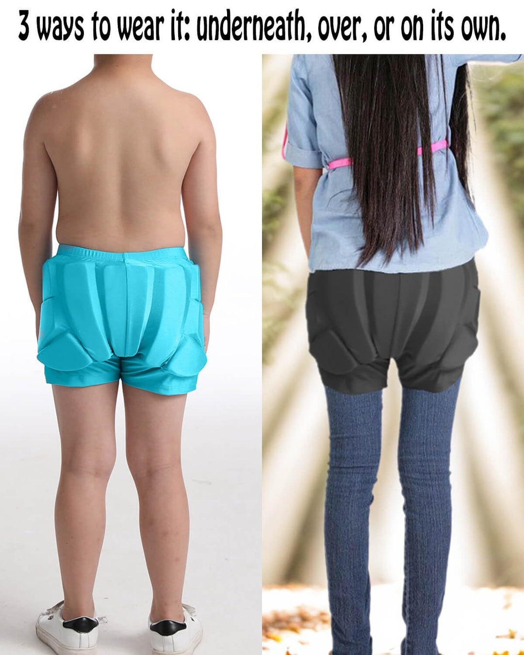 Reomoto Kids Hip Protection Pads Shorts Skiing Skating 