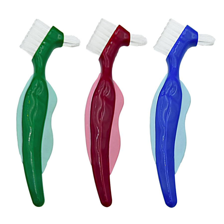 Premium Hard Denture Brush,Bvcewilty 3PCS Cleaning Brus