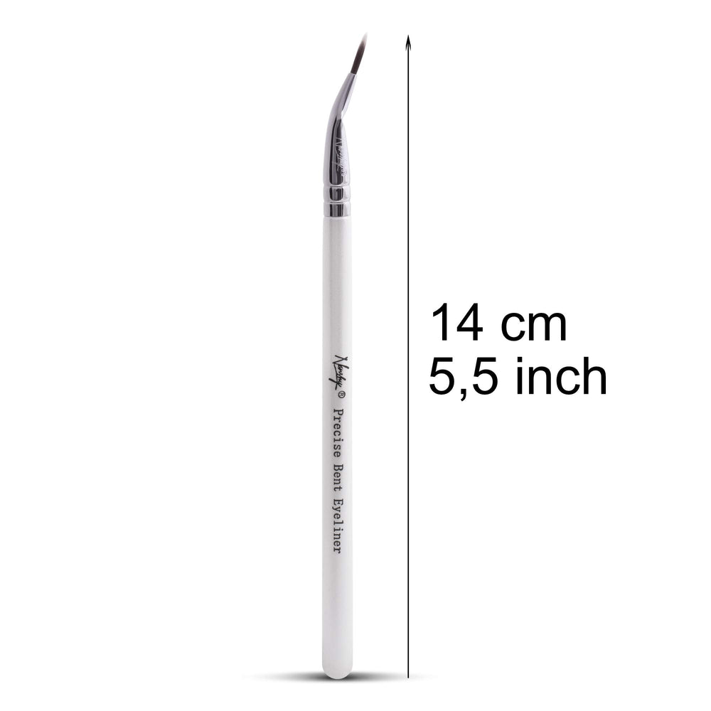 Precise Ultra Fine Thin Tip Bent Eyeliner Makeup Brush for Applying Gel Cream Liquid Eye Liner