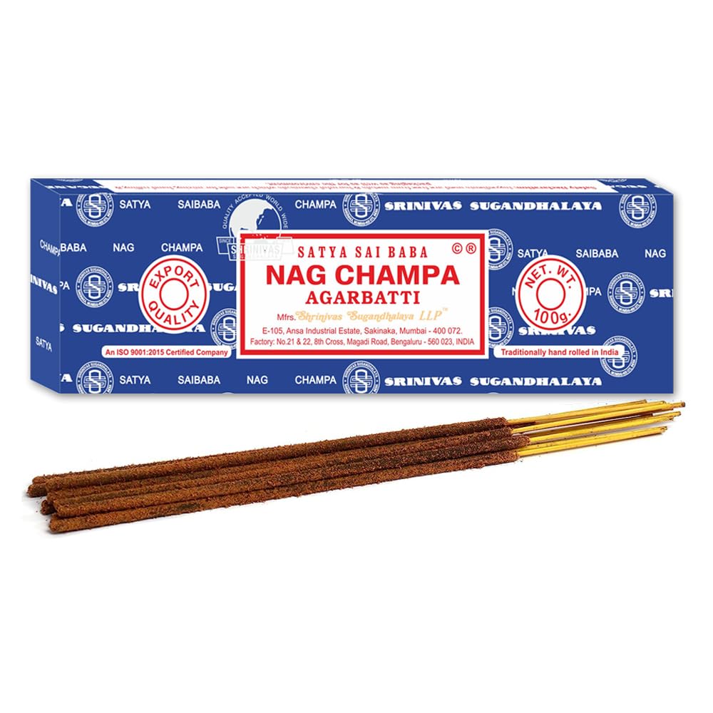 Sai Baba Nag Champa Incense Sticks, 100-gram (Pack of 2)