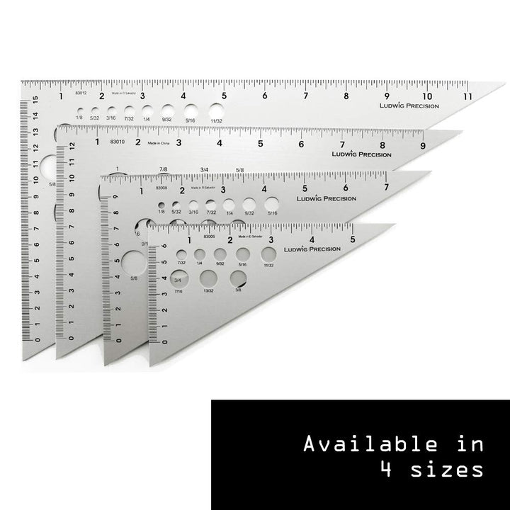 Ludwig Precision 10 30-60-90-Degree Aluminum Drafting Triangle, 83010