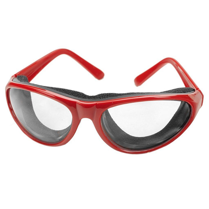 Onion Goggles, Fog Free Lenses, Safely Prepare Food Without Tears, One Size, Red