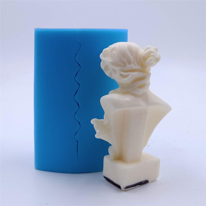 Mini Pretty Lady Design 3D Silicone Mold for Handcrafted Candle Decorated Candle Wax Melt Molds Epoxy Resin Aroma Gypsum Silicone Mould Concrete Statue Molds