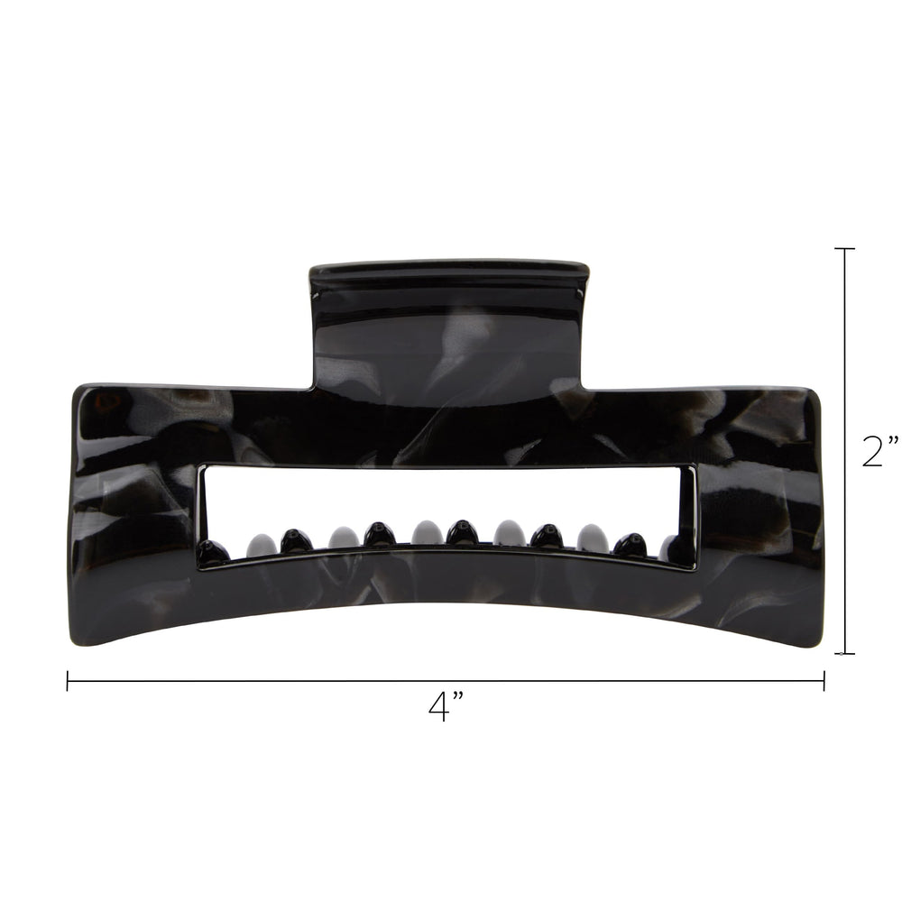 Large Cutout Rectangle Jaw - Nacro Black