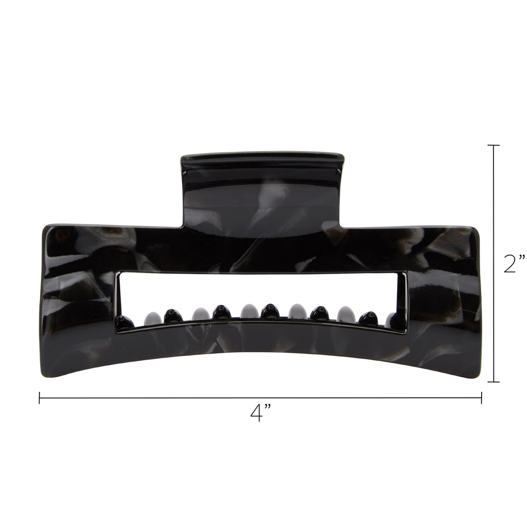 Large Cutout Rectangle Jaw - Nacro Black