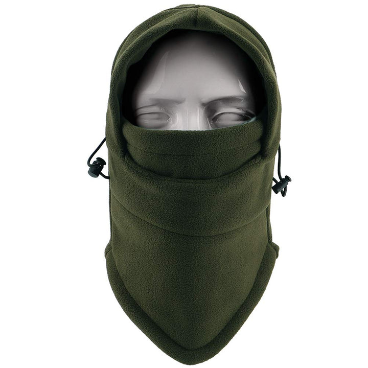 Kids Winter Hats Balaclava Ski Mask Windproof Warm Adjustable with Fleece Lining Hat for Boys Girls Army Green