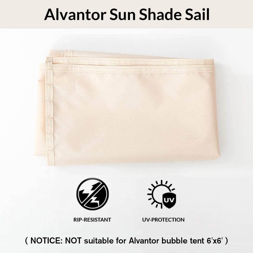 Sun Shade Sail Canopy Covers UV Block for Outdoor Backyard Screen House &amp; Bubble Tent, Oxford Fabric, 38x50x57, Pack of 3