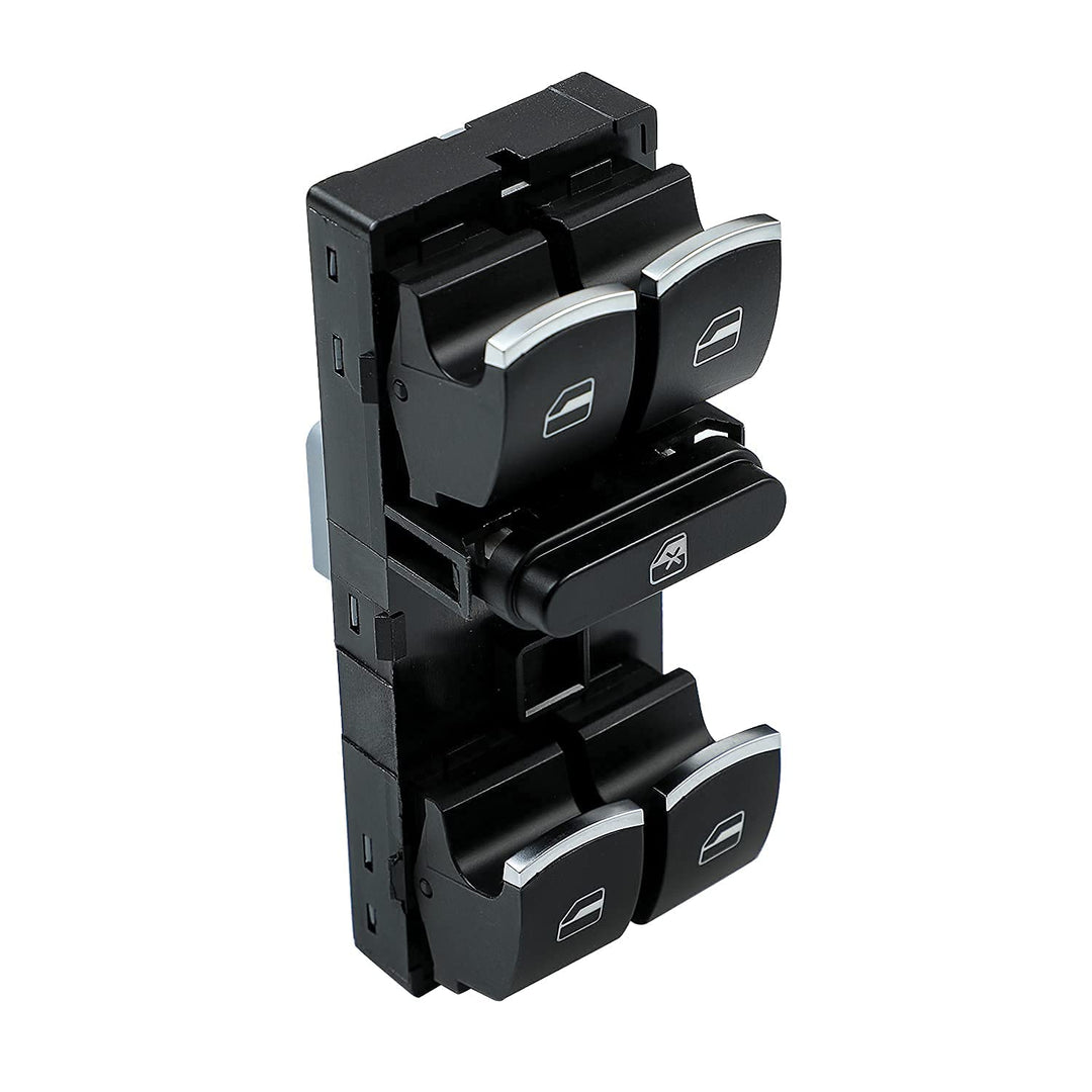 Driver Side Master Power Window Control Switch for 2005-2013 Volkswagen CC Golf Jetta Passat Tiguan Touareg Replace 5ND959857 1K4959857B 5K4959857