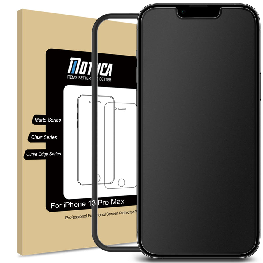 Matte Glass Screen Protector for iPhone 14 Plus/iPhone 13 Pro Max 6.7-inch Anti-Glare & Anti-Fingerprint Tempered Glass Clear Film Case Friendly Easy Install Bubble Free Smooth as Silk
