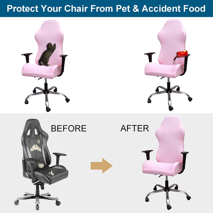 WOMACO Gaming Chair Slipcover Stretch Seat Chair Cover 