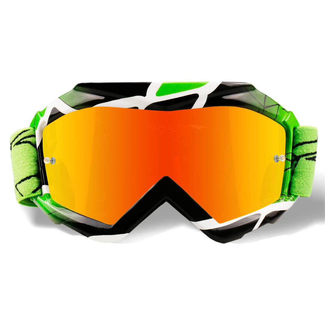 Kids ATV Googles Youth Motocross Goggles Dirt Bike Goggles MTB OTG UTV MX Googles 4 Wheeler Dirtbike Riding Anti Fog Red Lens