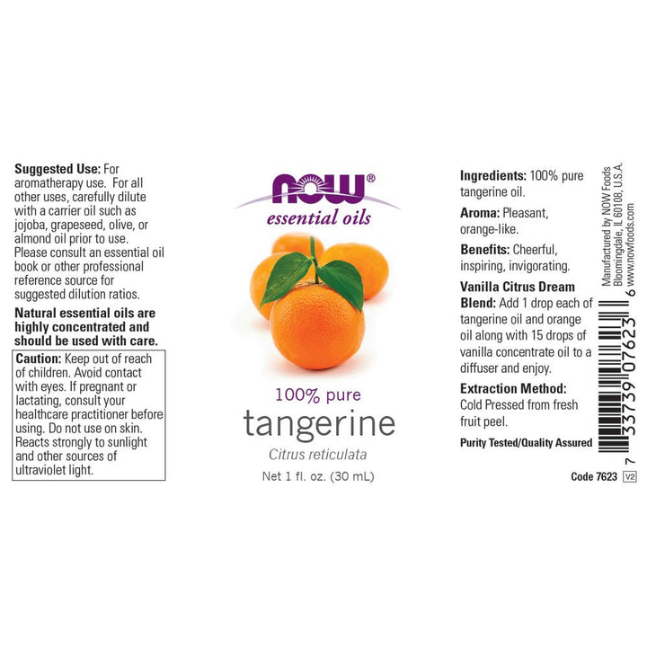 NOW Tangerine Oil, 1-Ounce (Pack Of 2)