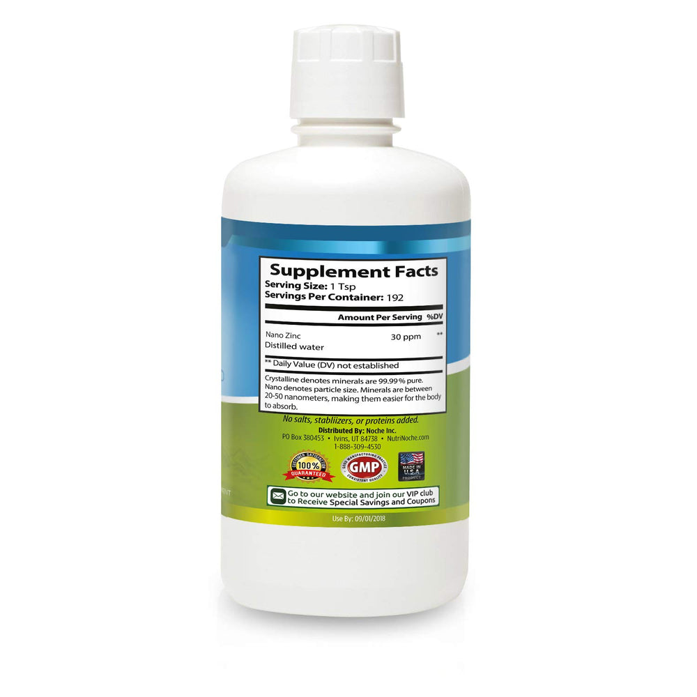 NutriNoche Pure Crystalline Liquid Zinc Supplement - 30
