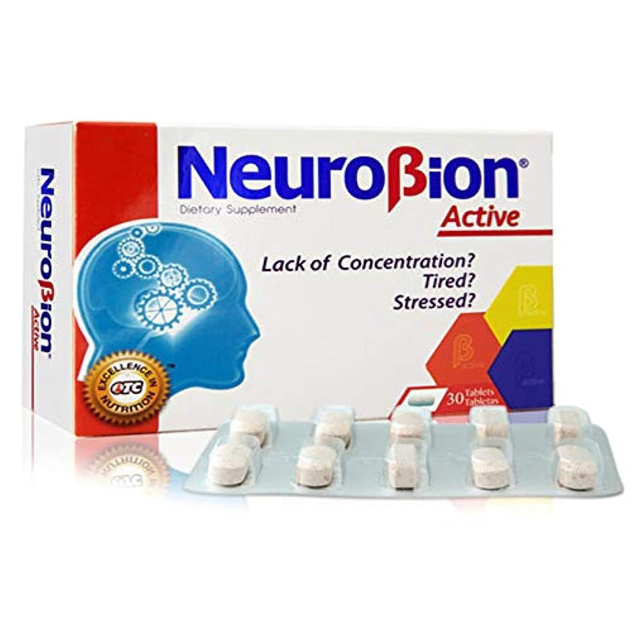Neurobion Active 30 Tablets Multivitamin L-Glutamic Aci