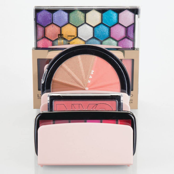 mDesign Plastic Divided Cosmetic Palette Organizer with