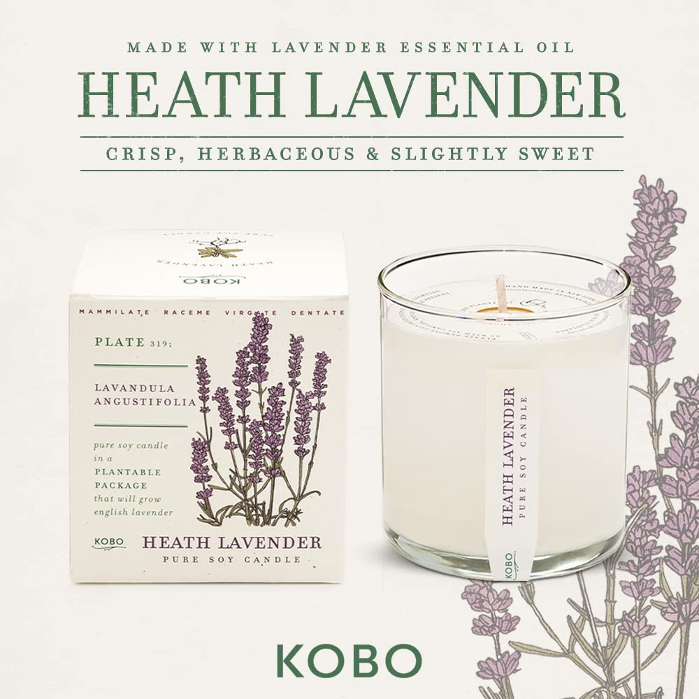 Heath Lavender Soy Candle with Plantable Box