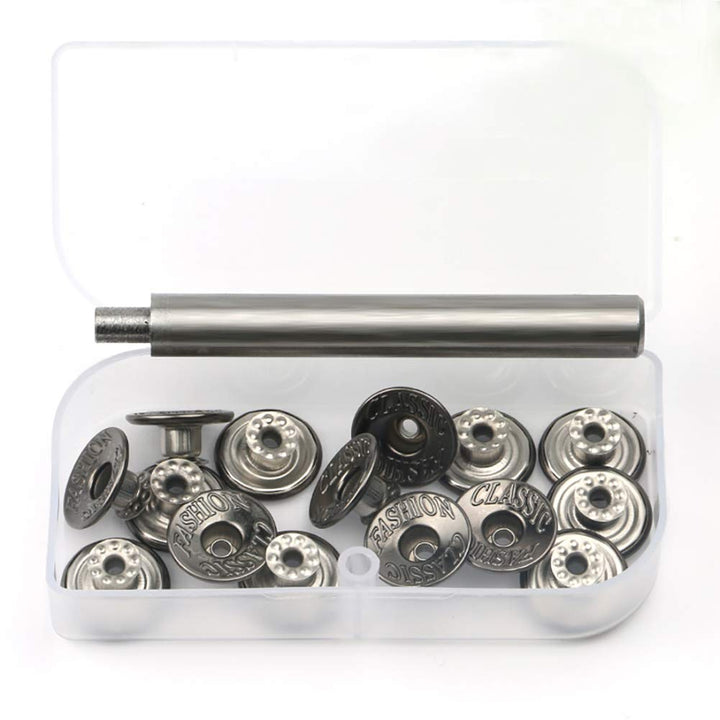 20 Pieces Jeans Button Tack Buttons Snap Fastener Press