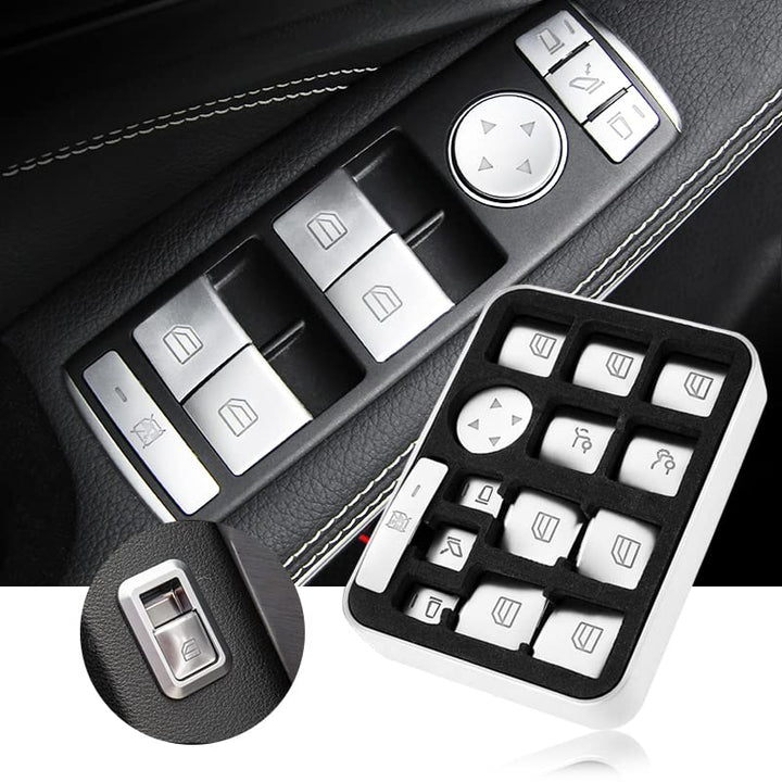 WICHEMI Car Window Glass Lift Button Trim Cover Window 