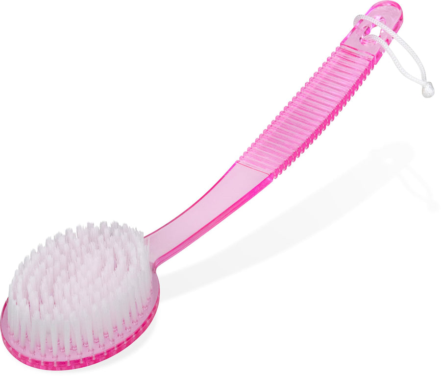 DecorRack Bath Brush with Bristles, Long Handle for Exf