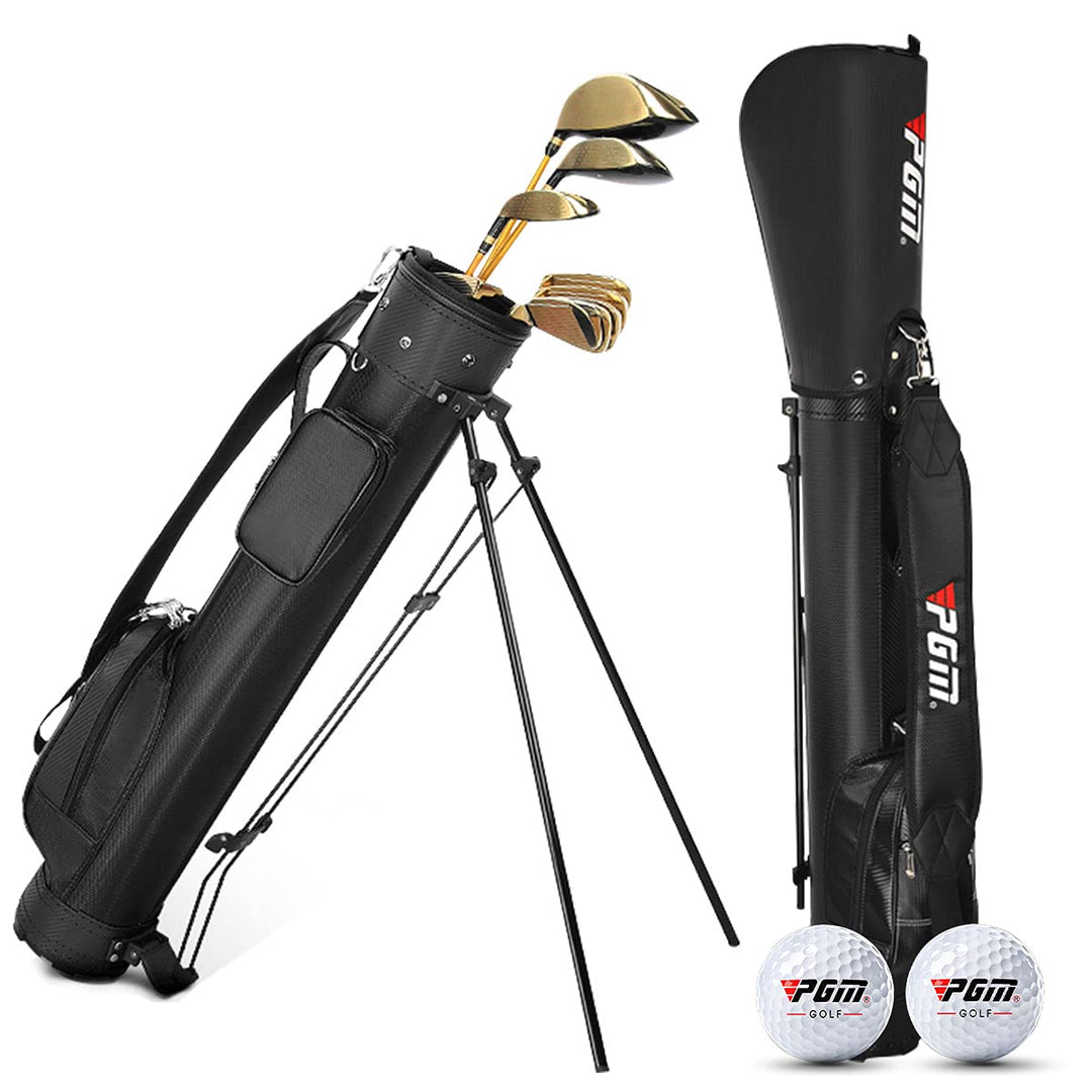 Golf Stand Bag for Men &amp; Women,Easy to Carry &amp; Durable Pitch Golf Bags Sunday Golf Bag Ideal for Golf Course &amp; Travel,Lightweight and Waterproof Black (Black)