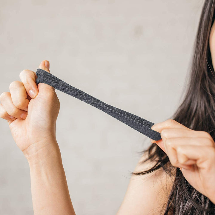 - The Ultimate Hair Ties for Thick Heavy or Curly Hair. No Slipping Damage Breaking or Stretching Out. Seamless Ponytail Holders Scrunchies Sports Hair Ties for Thick Hair (Dk Gray 3 Pcs)