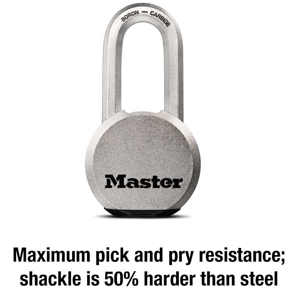 Master Lock Magnum Heavy Duty Solid Steel Silver Padloc