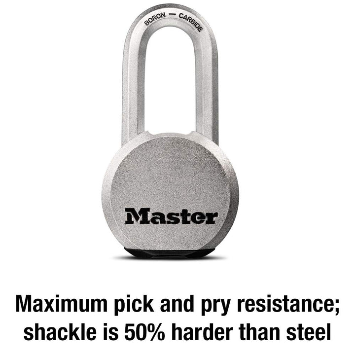 Master Lock Magnum Heavy Duty Solid Steel Silver Padloc