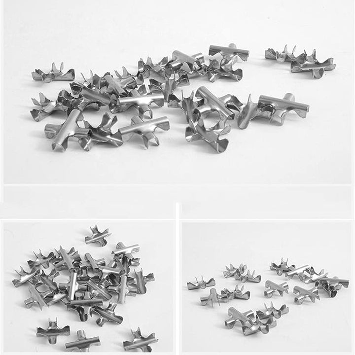150pcs Cross Cable Clamps,M2/M3/M4 Wire Rope Cross Clamp Wire Rope Trellis Cross Clips Railing Cross Cable Clamps