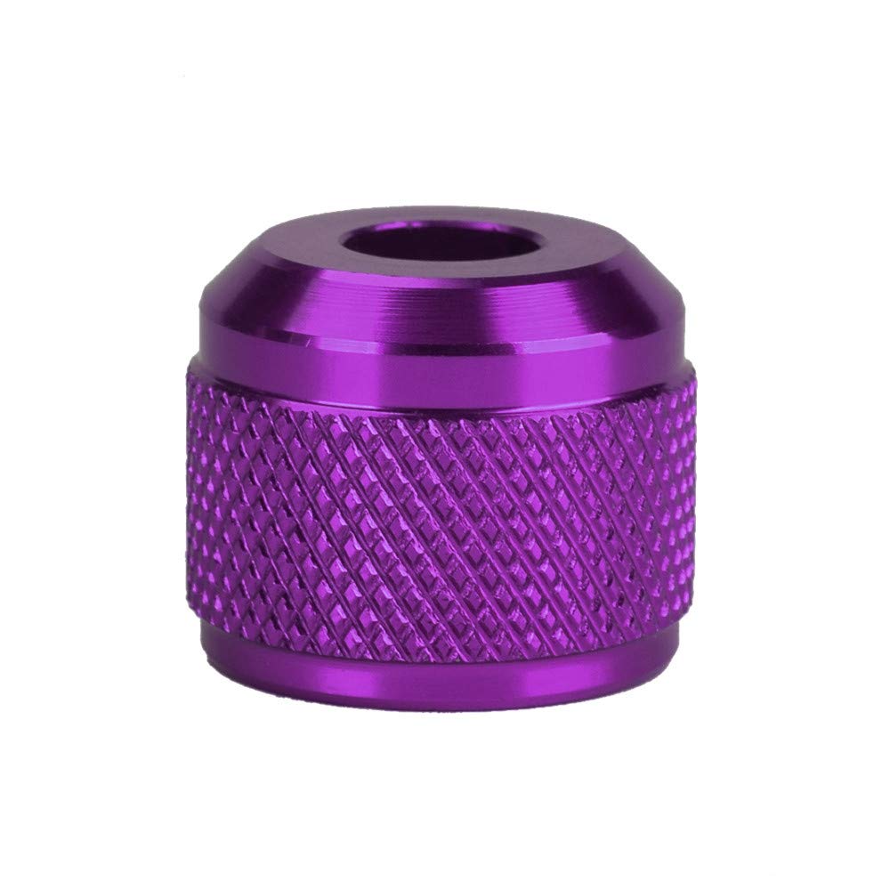 25mm Tattoo Grips Tubes Self-lock Aluminum Alloy Tattoo Gun Grip Auto Self Locking Handle for Tattoo Machine Supply Body Art Tattoo Machine Parts Grips (Purple)