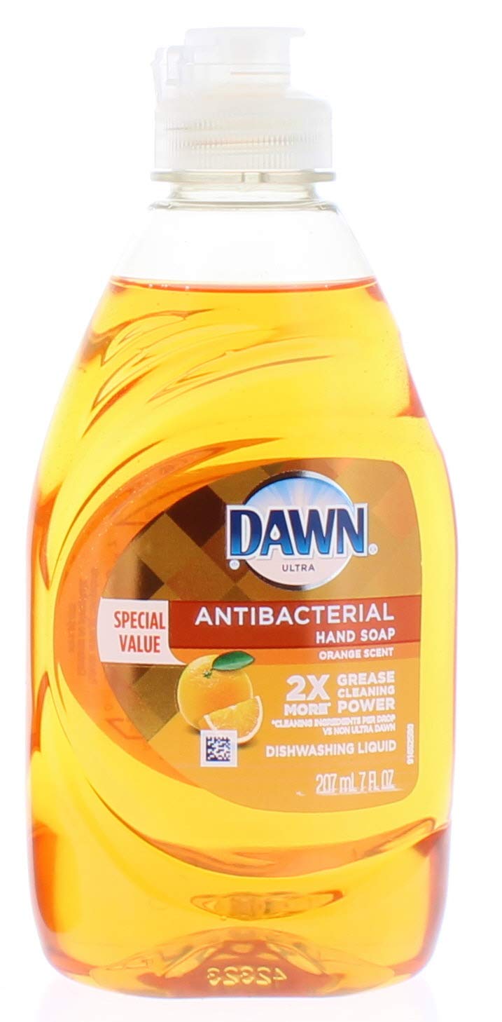 2 Pk. Dawn Ultra Antibacterial Orange Scent Dishwashing Liquid 7oz. (14 Fl. Oz Total)