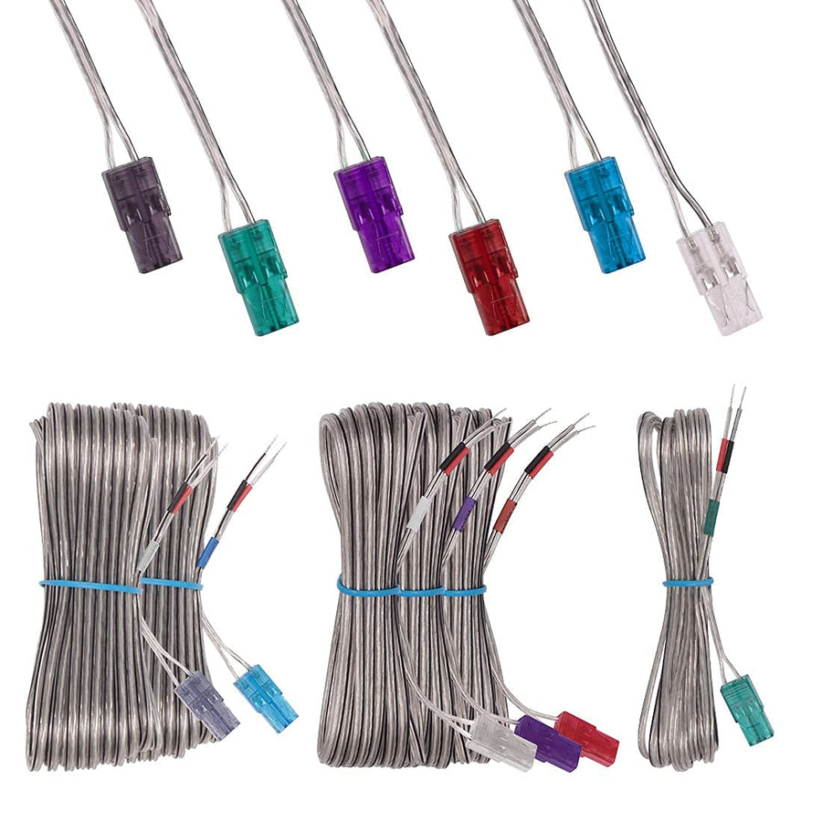 ExploreHome Set of 6 Replacement Speaker Wire Cord Cabl
