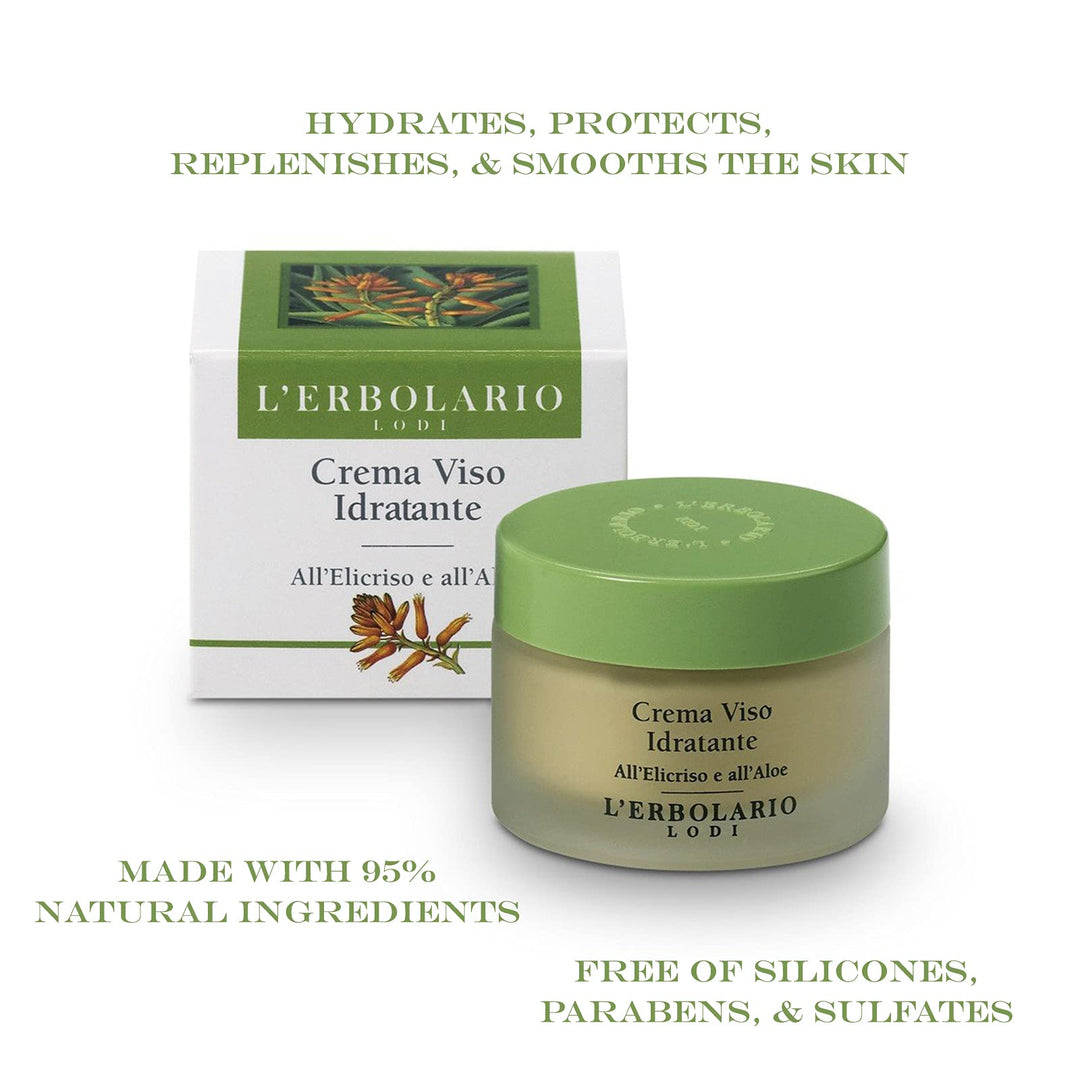 Moisturizing Cream with Everlasting and Aloe by L&#39;Erbolario Lodi by L&#39;Erbolario Lodi