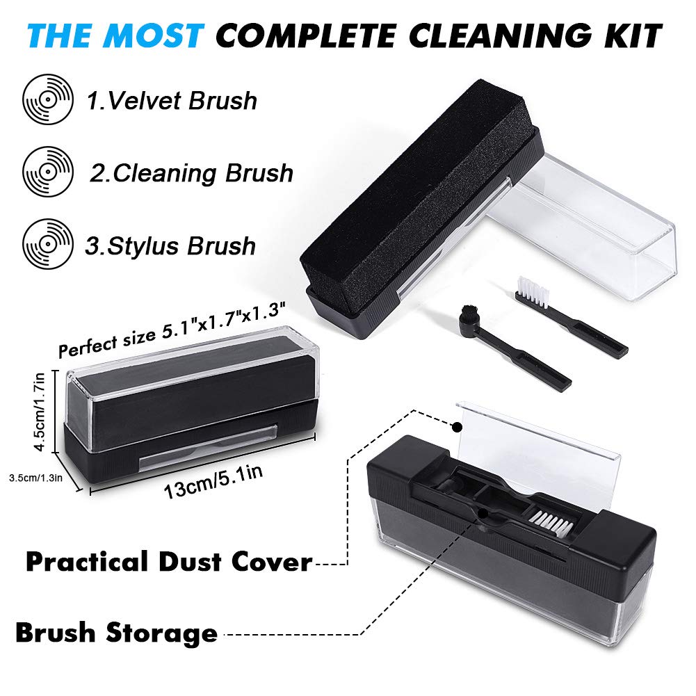 StylusTimer &amp; Record Cleaner Kit - 4-in-1 Anti 