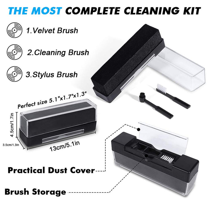 StylusTimer &amp; Record Cleaner Kit - 4-in-1 Anti 