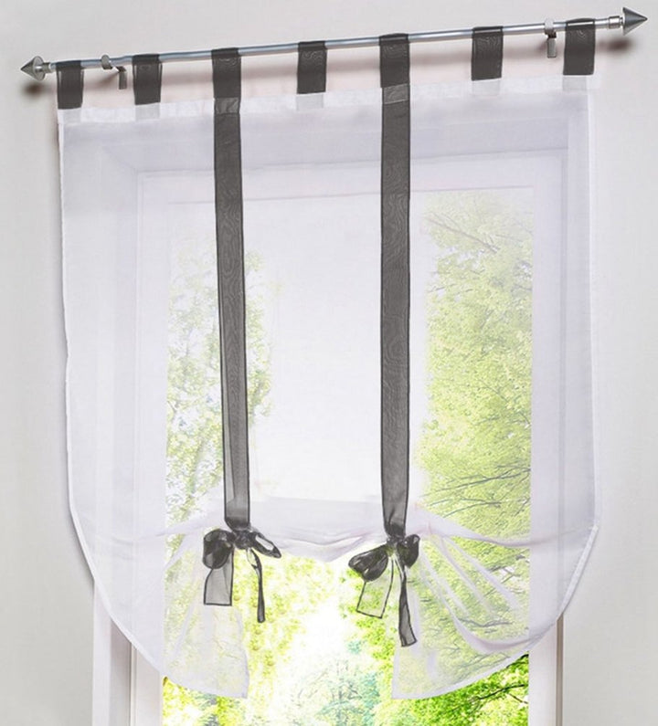 ZebraSmile Balloons Curtains - Adorable Bowknot Tie Up 