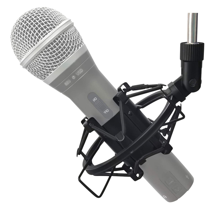 Microphone Shock Mount Mic Holder For Samson Q2U Shure SM58 ATR2100-USB Behringer Xm8500, Mic Clip Holder Mount for Diameter 28mm-32mm Dynamic Microphone Like AT2005-USB Shure PGA48 PGA58,