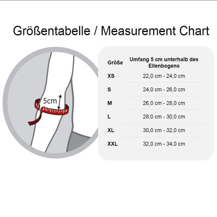 X-Small : Rehband Elbow Support CL XS Grey &amp; Bl