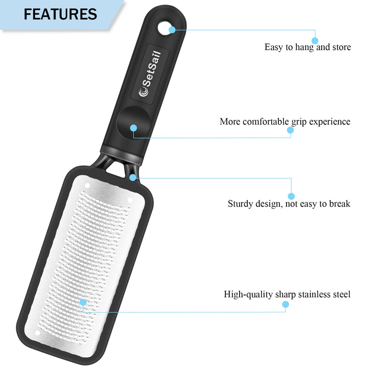 SetSail Foot File Callus Remover Metal Surface Foot Scr