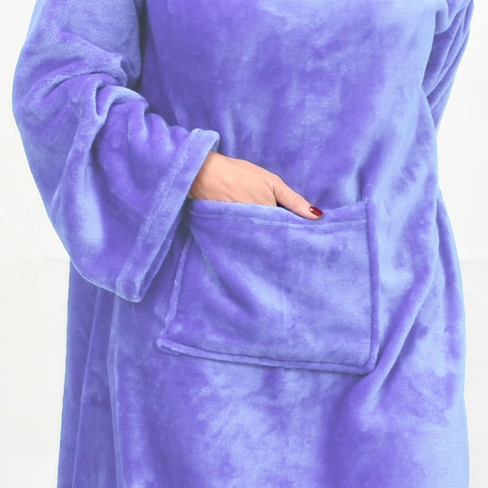 Catalonia Wearable Fleece Blanket with Sleeves and Foot