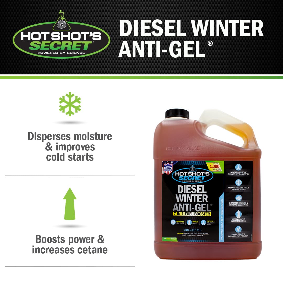 Hot Shot&#39;s Secret Diesel Winter Anti-Gel 1 Gallon, Amber (P403301G)