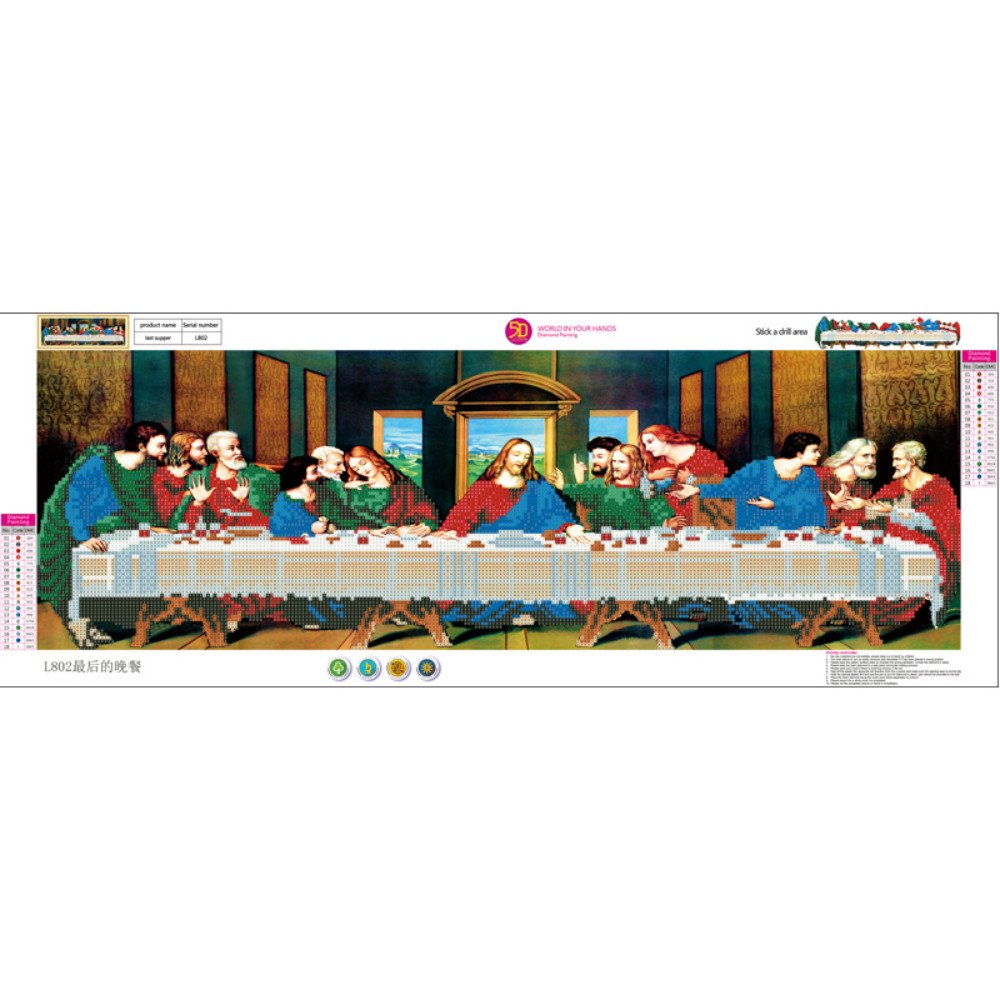 pigpigboss The Last Supper Diamond Painting -5D DIY Dia