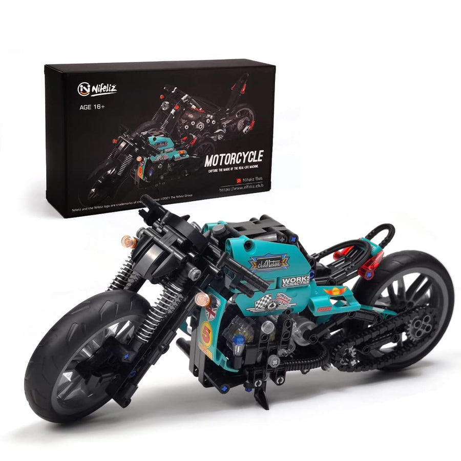 Cafe Racer Motorcycle Building Kit (431 Pieces)