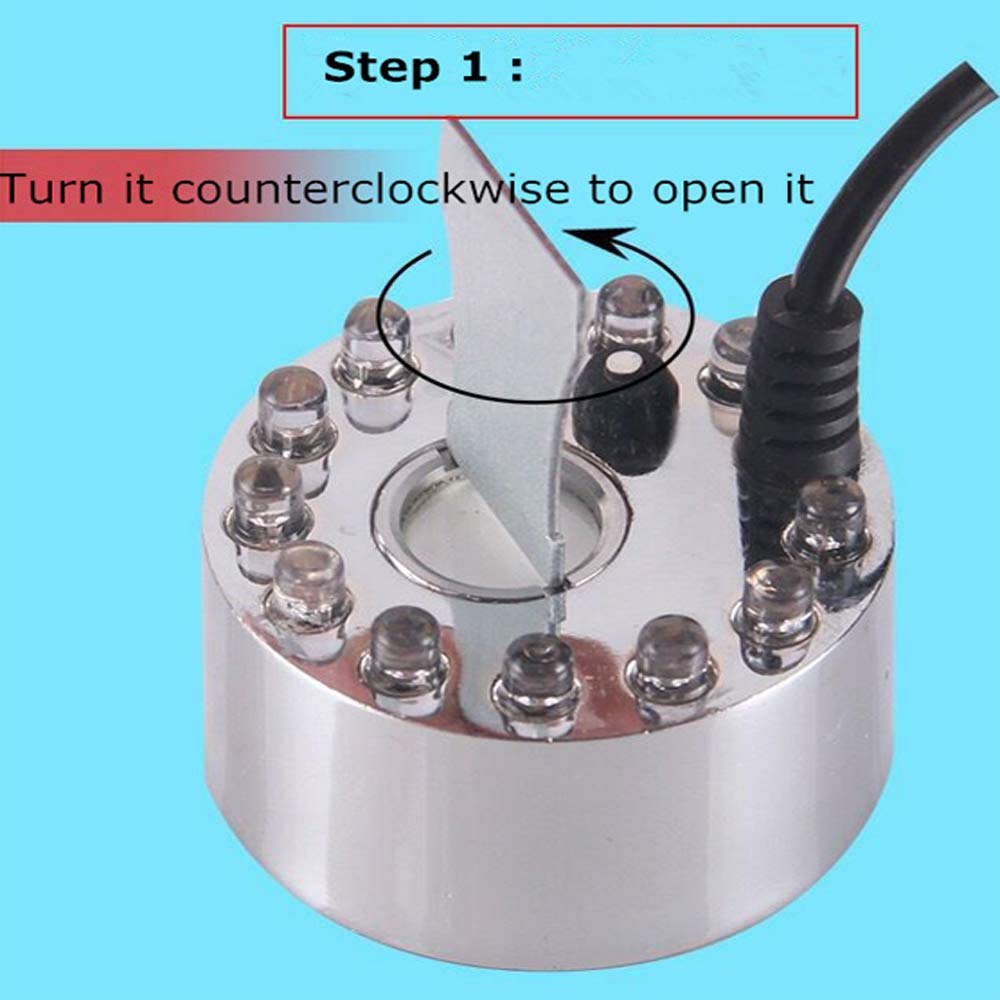 16MM Ultrasonic Mist Maker Water Fogger Ceramics Discs with Replacement Tool, Atomizer Humidifier Accessories Pack of 10