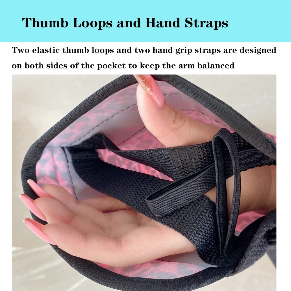 Ledhlth Leopard Women Arm Sling for Shoulder Elbow Wrist Injury Teenagers Adults Shlouder Brace Support Immobilizer for Broken Arm (Red Leopard print, Adults L)