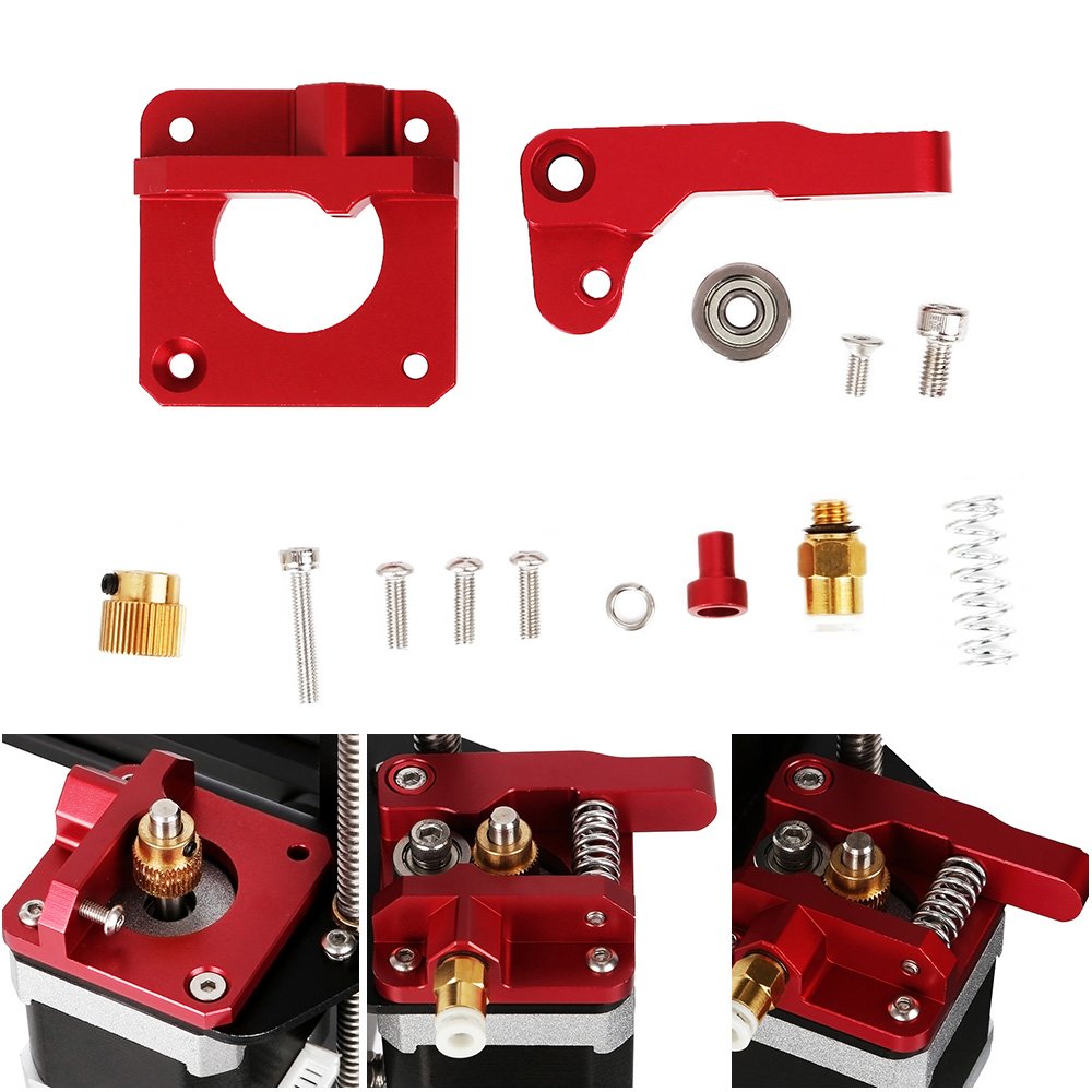 Creality Ender 3 Aluminum Extruder, Ender 3 Metal Extruder, Ender 3 Pro Extruder Upgrade MK8 Drive Feed Bowden Extruders for Ender-3 V2/ Ender-3 Pro/Ender-3 Max/CR-10/10S/ Ender 5/ ENDER5 Plus