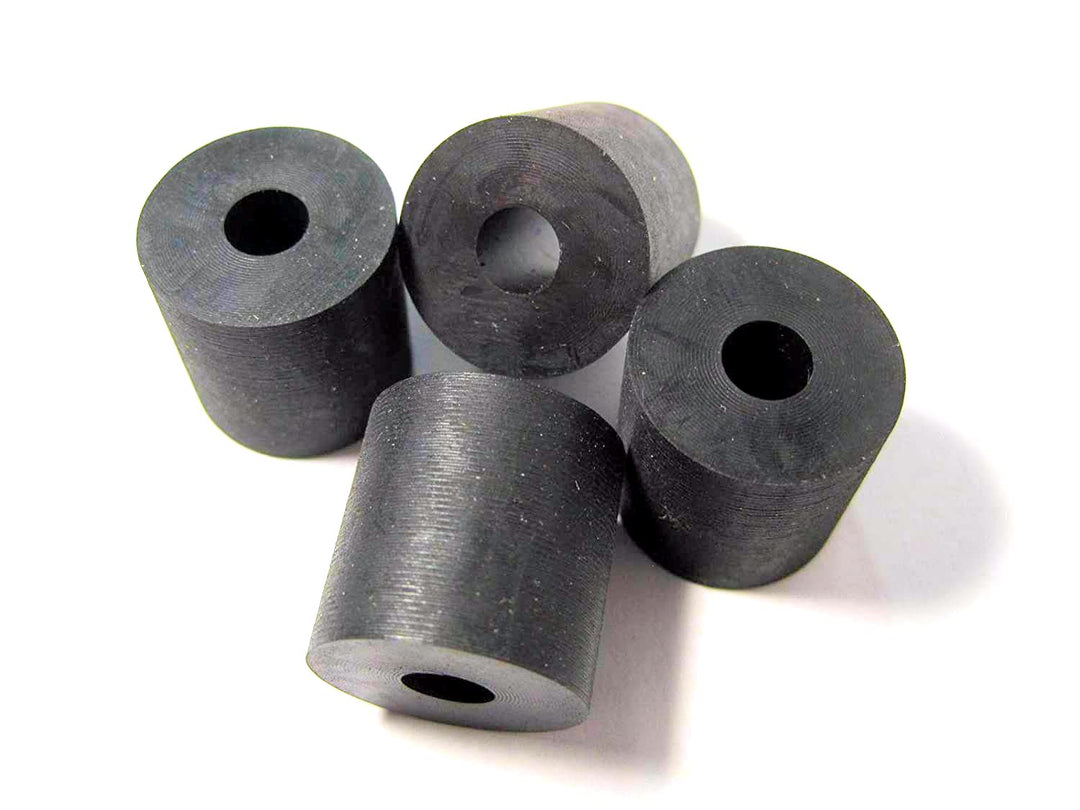 4-Pack - Made in USA - Premium Quality Multi-Purpose Rubber Spacer 3/4 OD x 1/4 ID x 3/4 Thick (Item# X19-6), for Home-Industrial-Automotive-Marine &amp; More! Buy The Best!