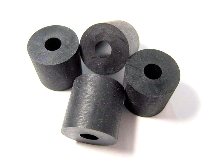 4-Pack - Made in USA - Premium Quality Multi-Purpose Rubber Spacer 3/4 OD x 1/4 ID x 3/4 Thick (Item# X19-6), for Home-Industrial-Automotive-Marine &amp; More! Buy The Best!