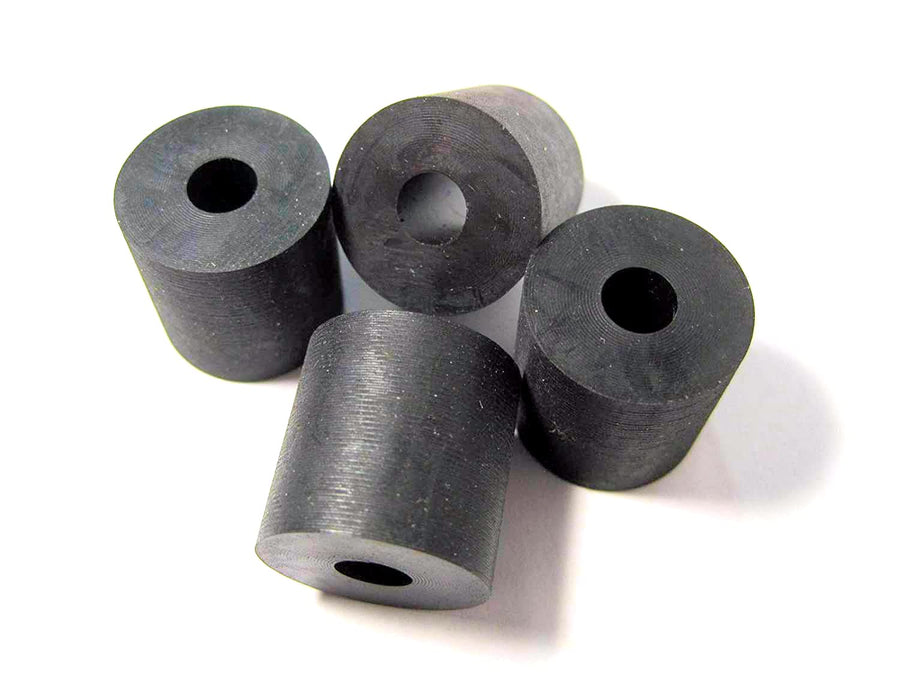 4-Pack - Made in USA - Premium Quality Multi-Purpose Rubber Spacer 3/4 OD x 1/4 ID x 3/4 Thick (Item# X19-6), for Home-Industrial-Automotive-Marine & More! Buy The Best!