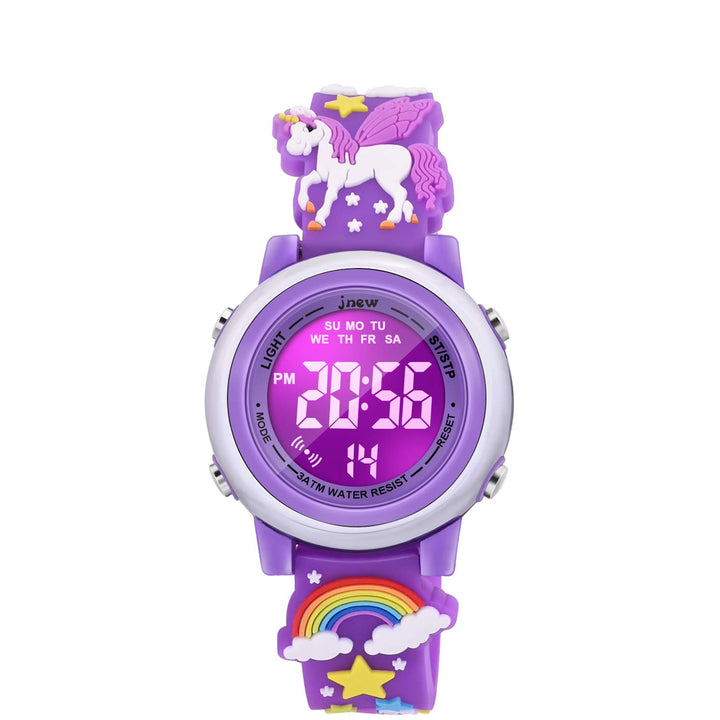 Kids Toys Age 3 4 5 6 7 8 9 10, Toddler Watches for Girls Unicorn Gifts for Girls Toddler Toys for Girls Age 3-8 Xmas Gift for 3 4 5 6 7 8 9 Years Old Girl - Unicorn Purple
