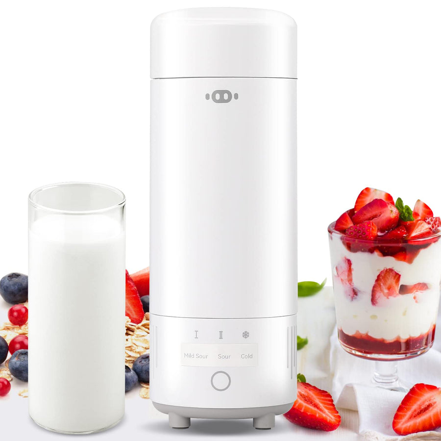 Yogurt Maker Machine 250ml, Multifunctional Greek Yogurt Maker with Constant Temperature Control, Yogurt machine Portable with Glass Jar for Home Organic Yogurt